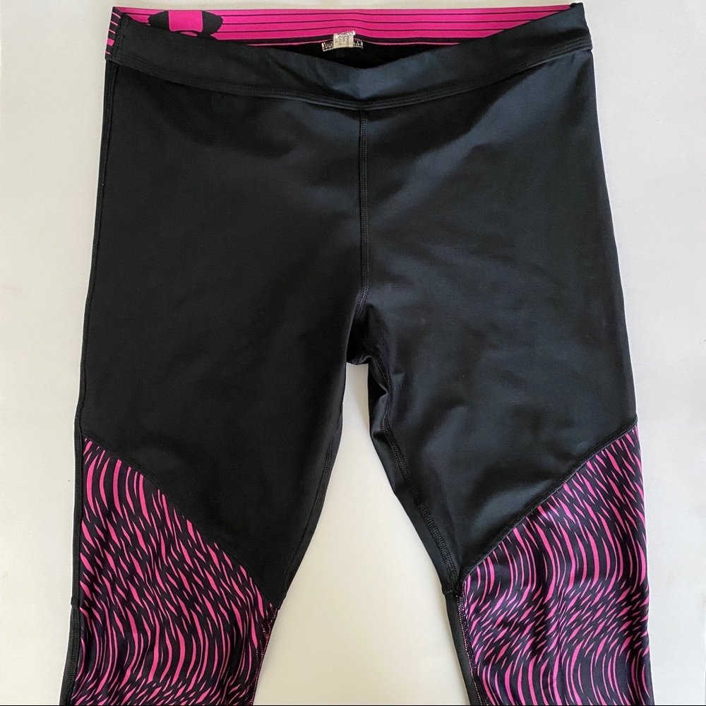 Under Armour Black with Pink Design Leggings